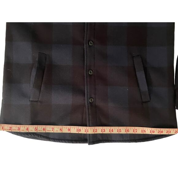 GRIZZLY GRIPTAPE COMPANY Plaid Flannel Sherpa Lined Shirt Men's Size Medium Warm - Picture 3 of 6